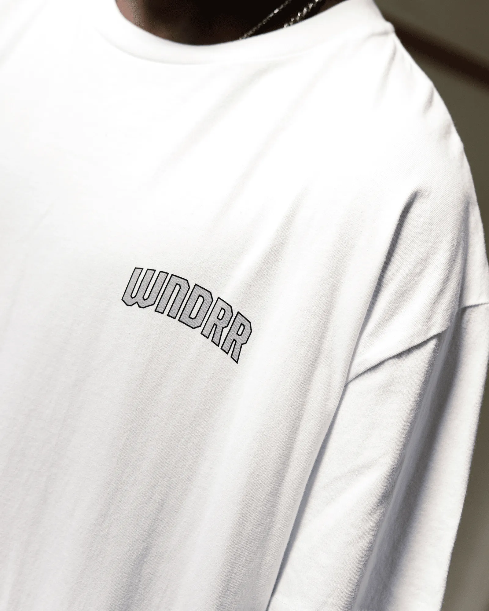 MAJOR BOX FIT TEE - WHITE sold by WNDRR product image thumbnail 5