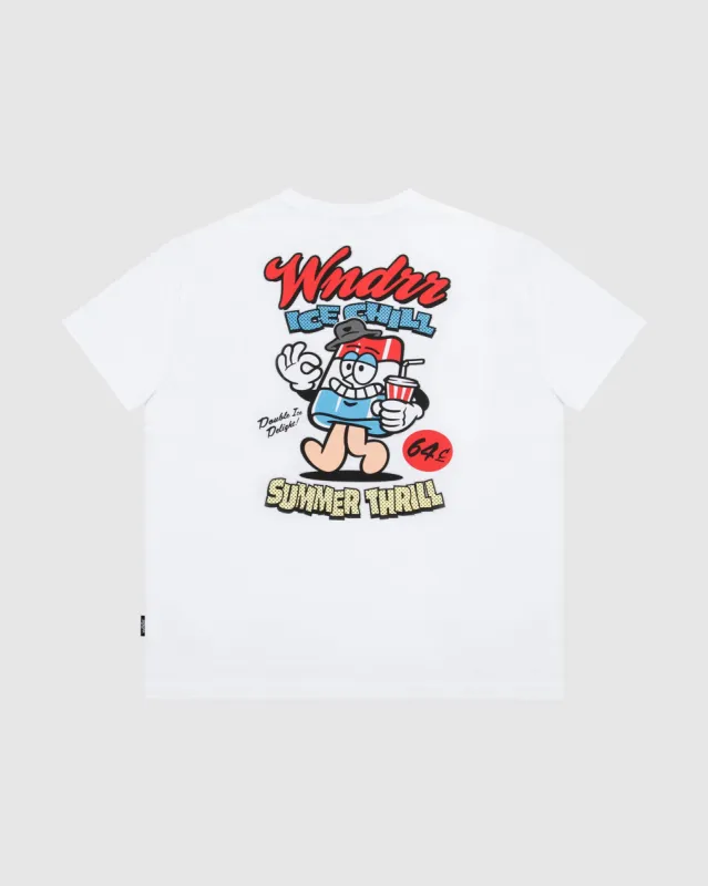 ICE POP BOX FIT TEE - WHITE sold by WNDRR