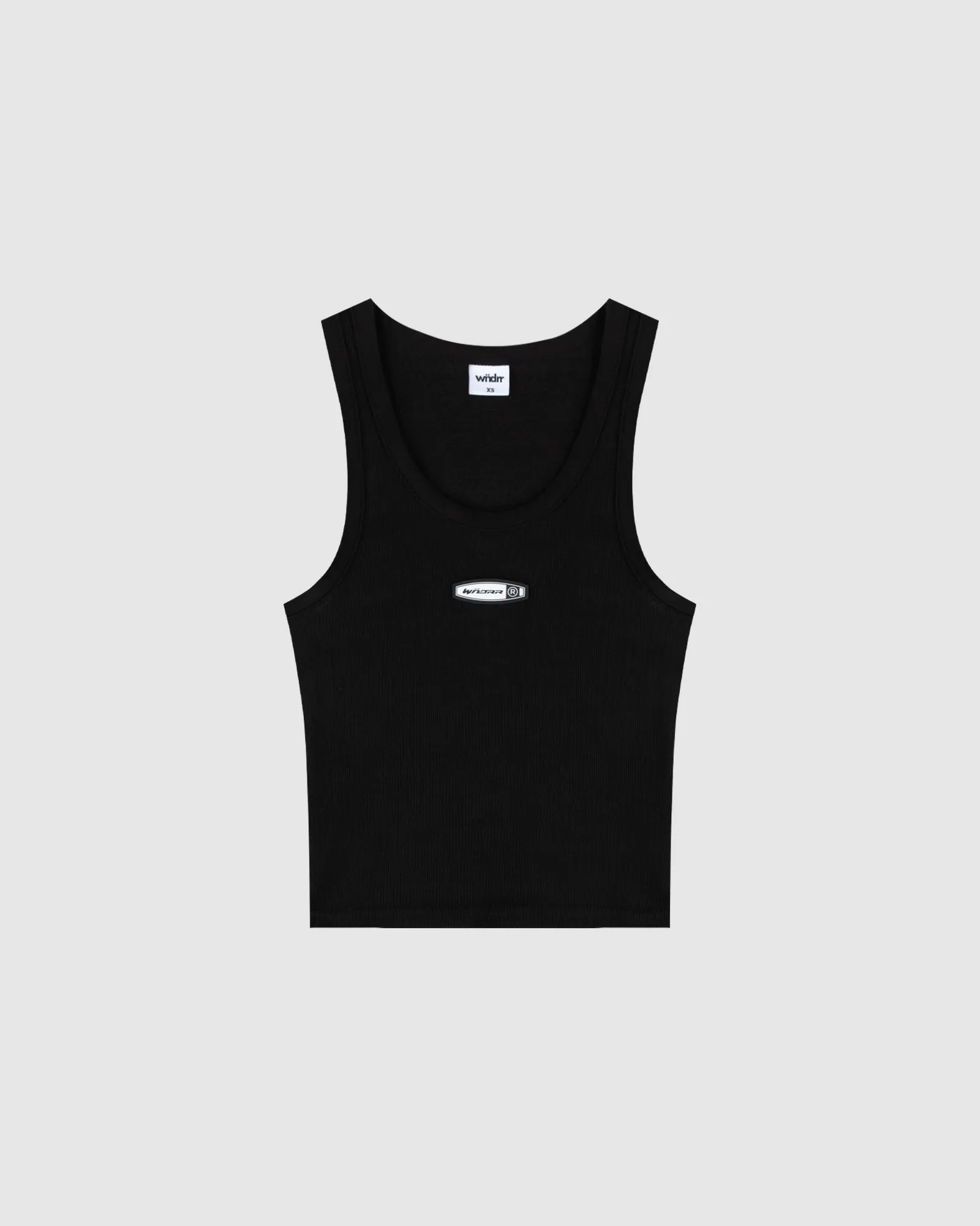 ROTHMAN RIB TANK TOP - BLACK sold by WNDRR