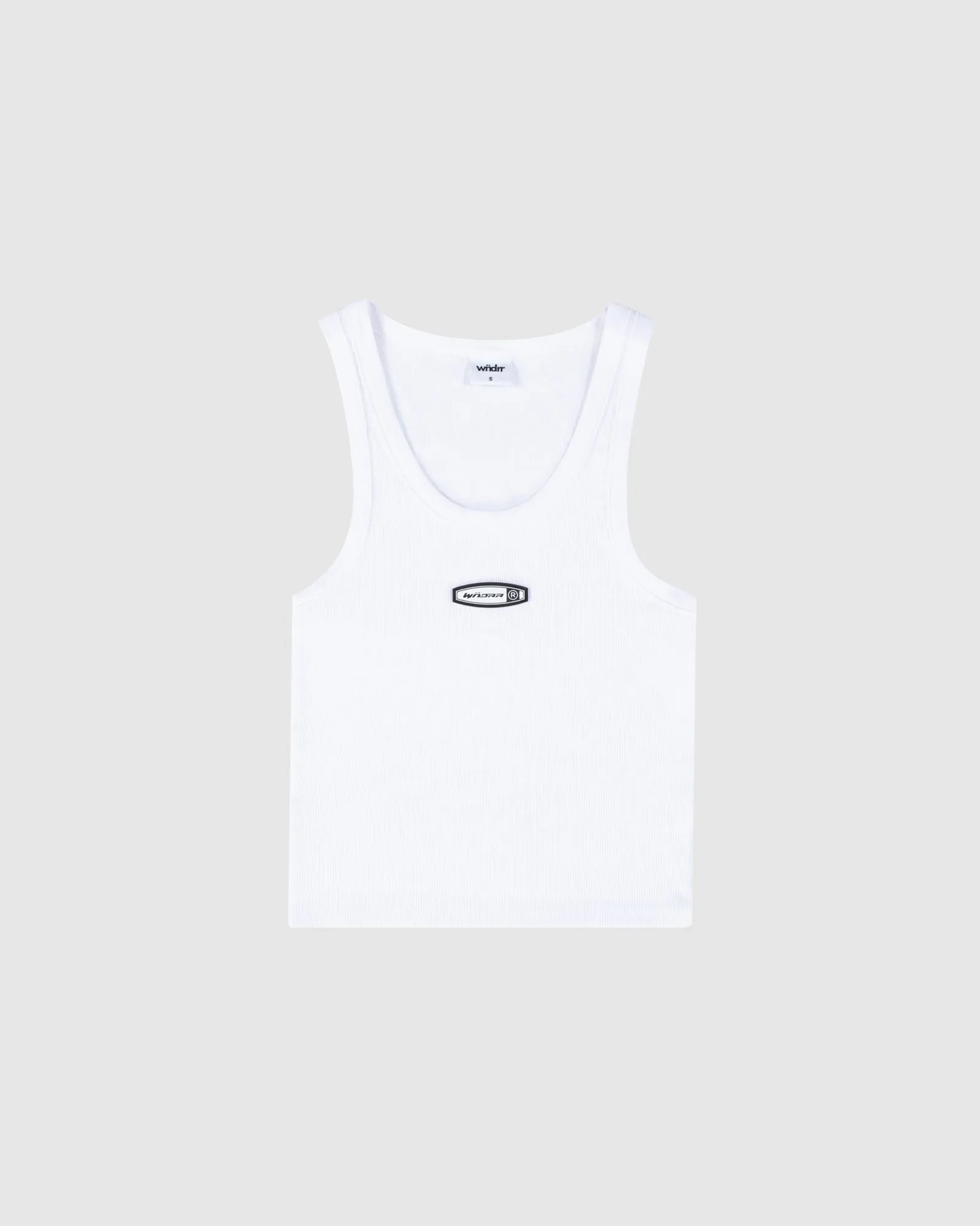 WOMENS ROTHMAN RIB TANK TOP - WHITE sold by WNDRR