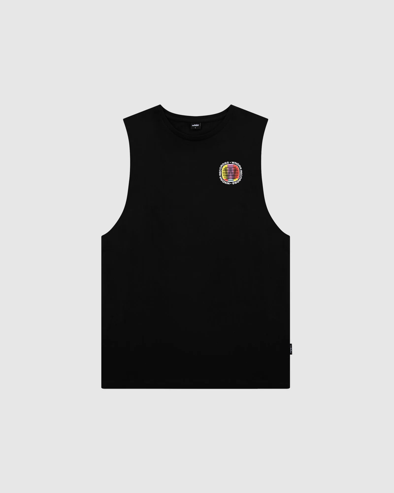 NO SIGNAL MUSCLE TOP - BLACK sold by WNDRR product image thumbnail 3