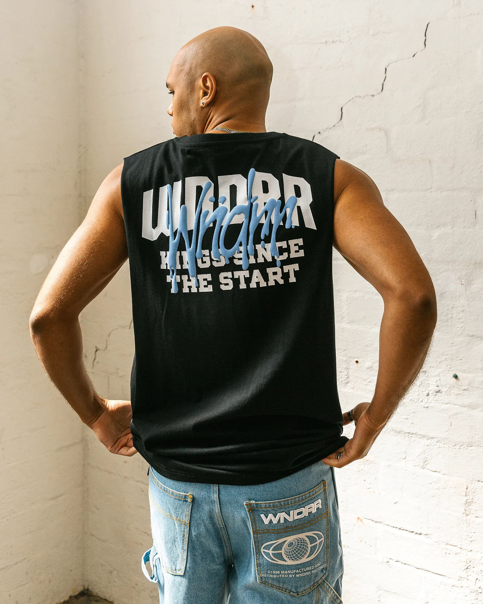 TOP TIER MUSCLE TOP - BLACK sold by WNDRR product image thumbnail 2