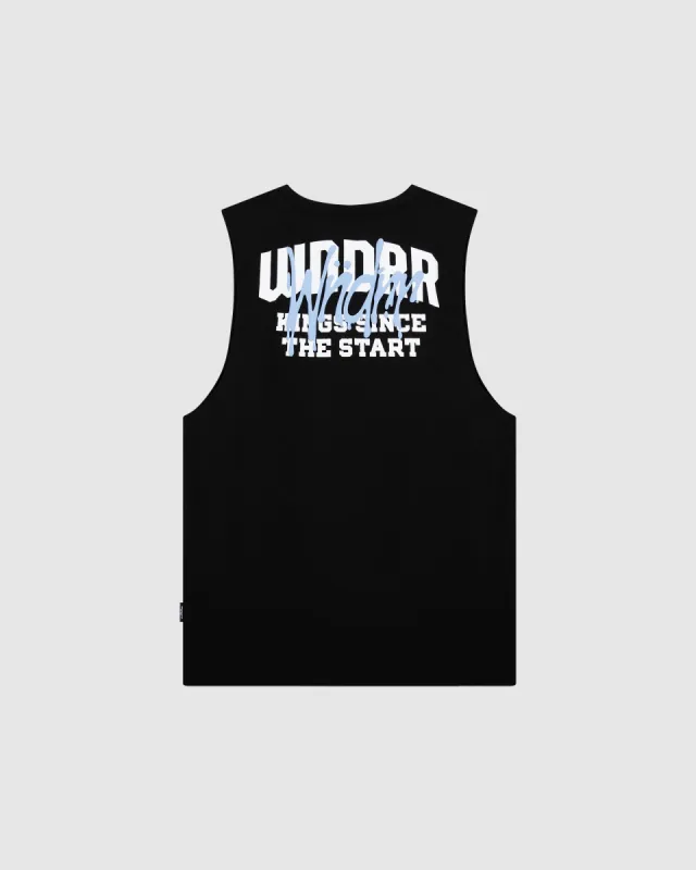 TOP TIER MUSCLE TOP - BLACK sold by WNDRR