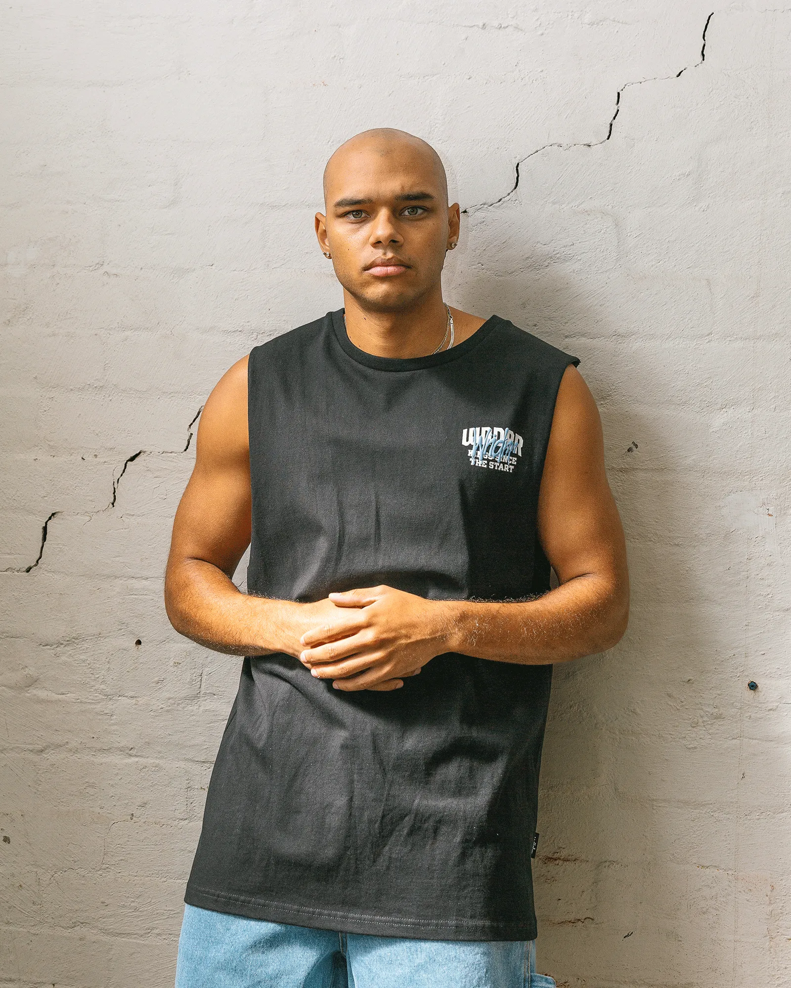 TOP TIER MUSCLE TOP - BLACK sold by WNDRR product image thumbnail 4