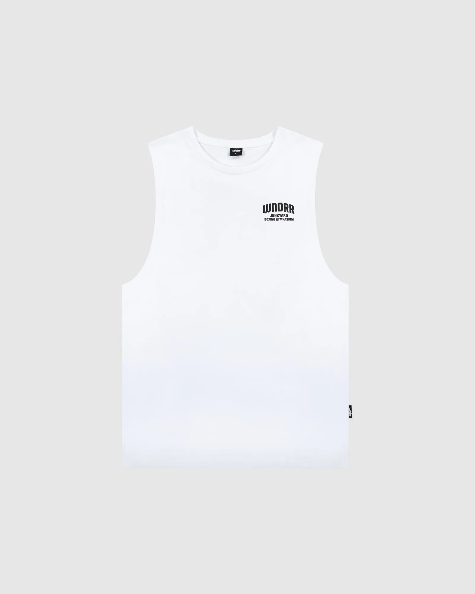 JUNKYARD MUSCLE TOP - WHITE sold by WNDRR product image thumbnail 3