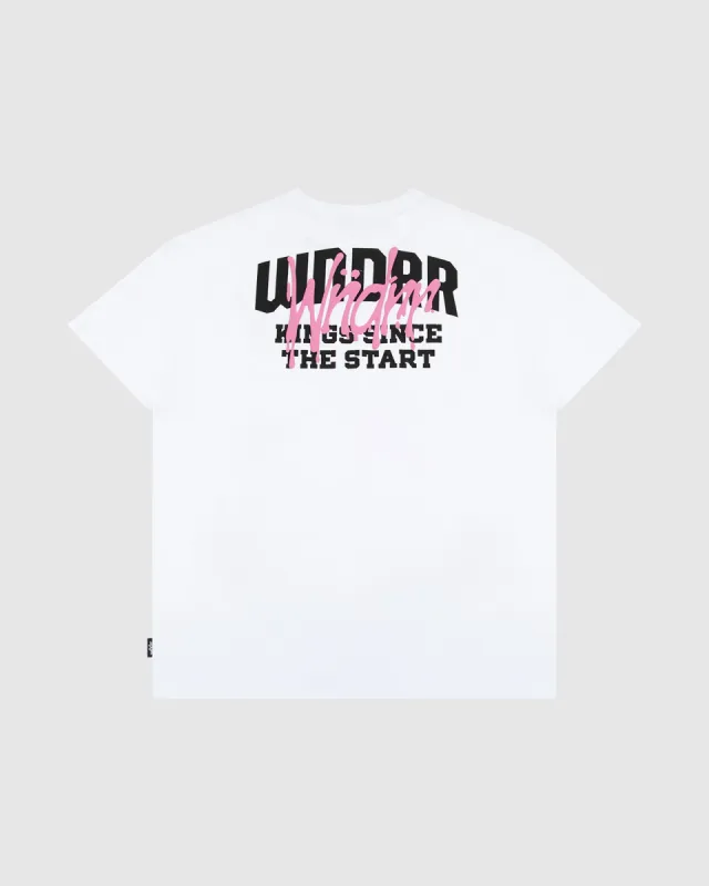 TOP TIER BOX FIT TEE - WHITE sold by WNDRR