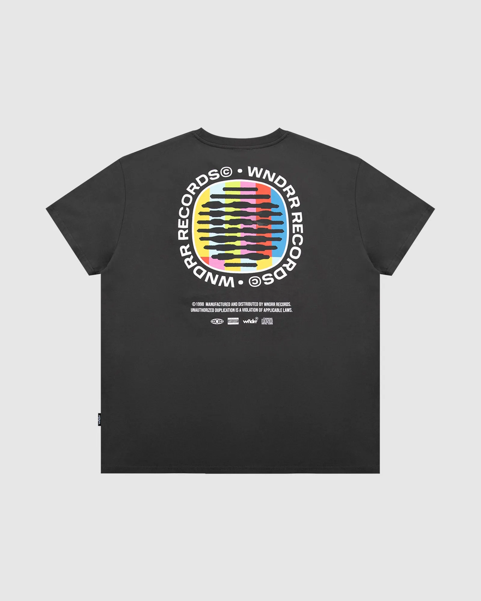 NO SIGNAL BOX FIT TEE - FADED BLACK sold by WNDRR