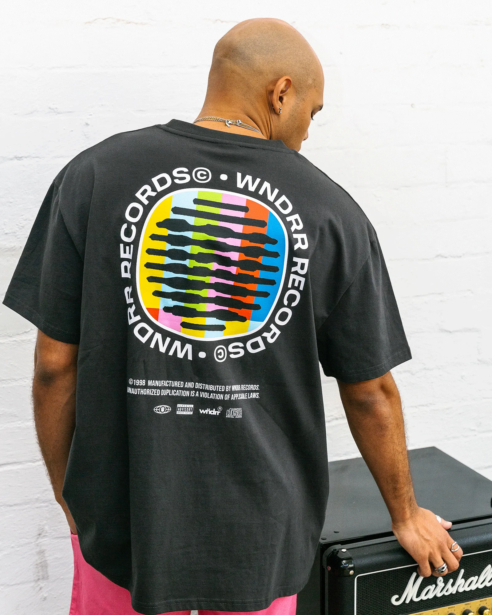 NO SIGNAL BOX FIT TEE - FADED BLACK sold by WNDRR product image thumbnail 2