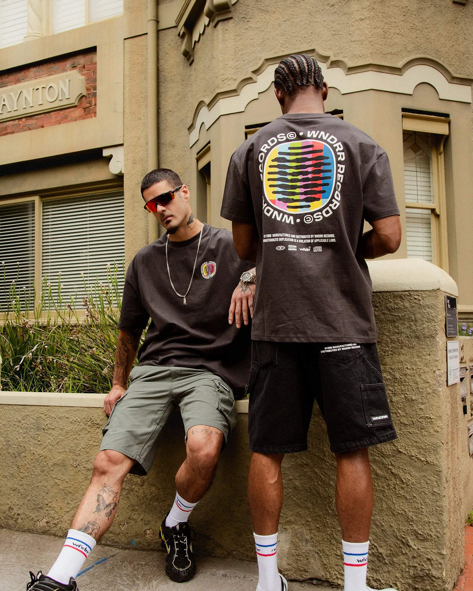 NO SIGNAL BOX FIT TEE - FADED BLACK sold by WNDRR product image thumbnail 5