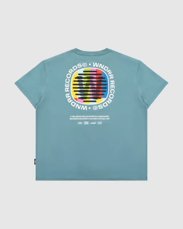 NO SIGNAL BOX FIT TEE - DUSK BLUE sold by WNDRR
