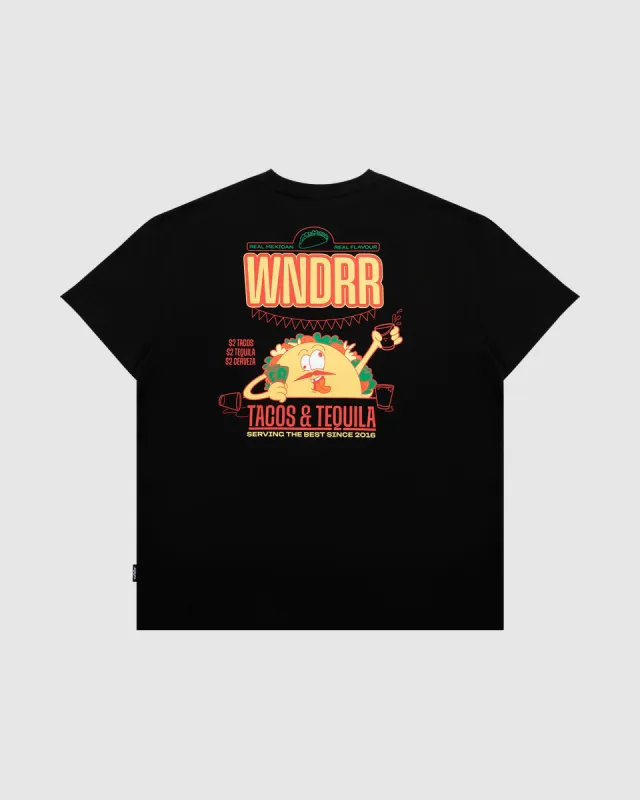 TACO BOX FIT TEE - BLACK sold by WNDRR