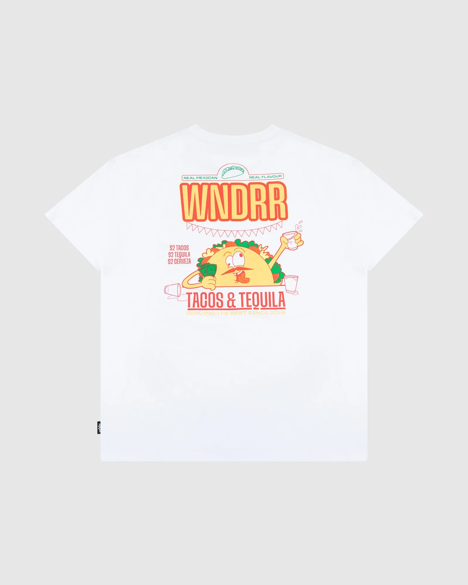 TACO BOX FIT TEE - WHITE sold by WNDRR