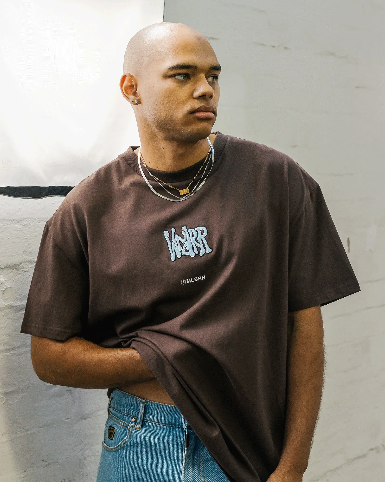 TOAST BOX FIT TEE - BROWN sold by WNDRR product image thumbnail 4