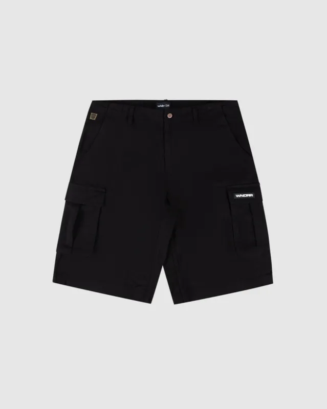 HIJACK CARGO SHORT - BLACK made by WNDRR