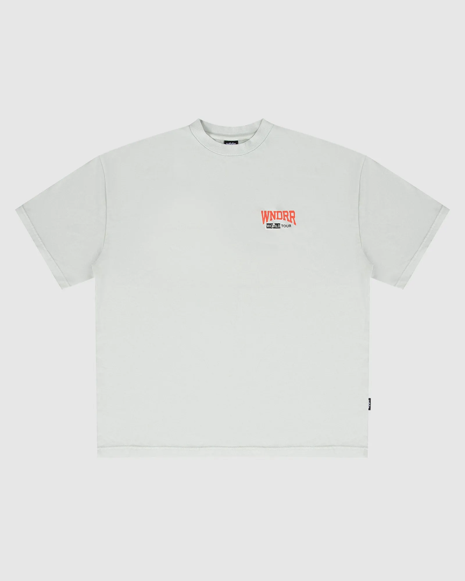 WORLD TOUR HEAVY WEIGHT TEE - WASHED WHITE sold by WNDRR product image thumbnail 3