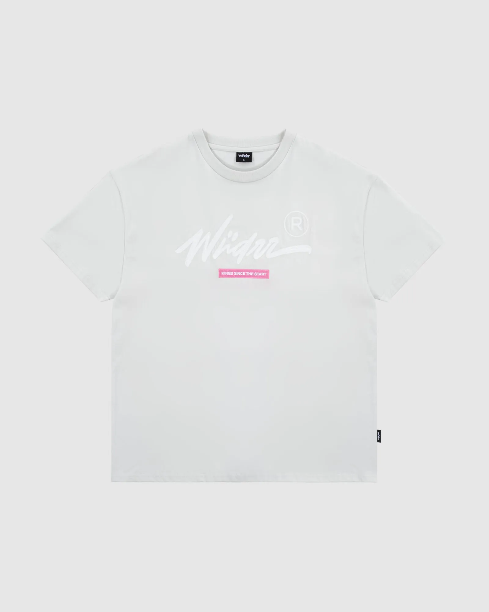CHAIN BOX FIT TEE - OYSTER sold by WNDRR