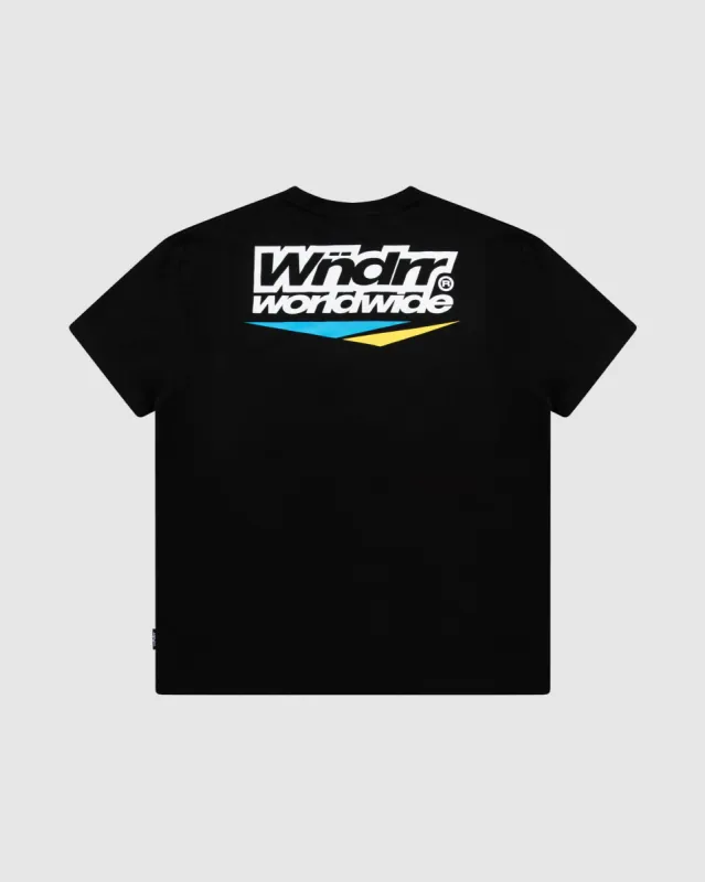 SPLICE BOX FIT TEE - BLACK sold by WNDRR