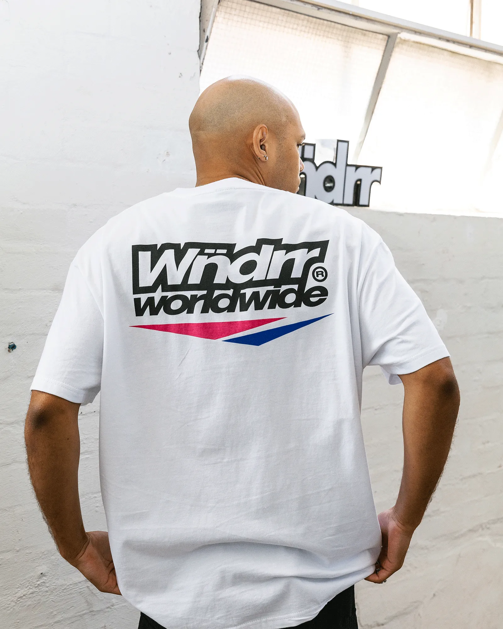 SPLICE BOX FIT TEE - WHITE sold by WNDRR product image thumbnail 2