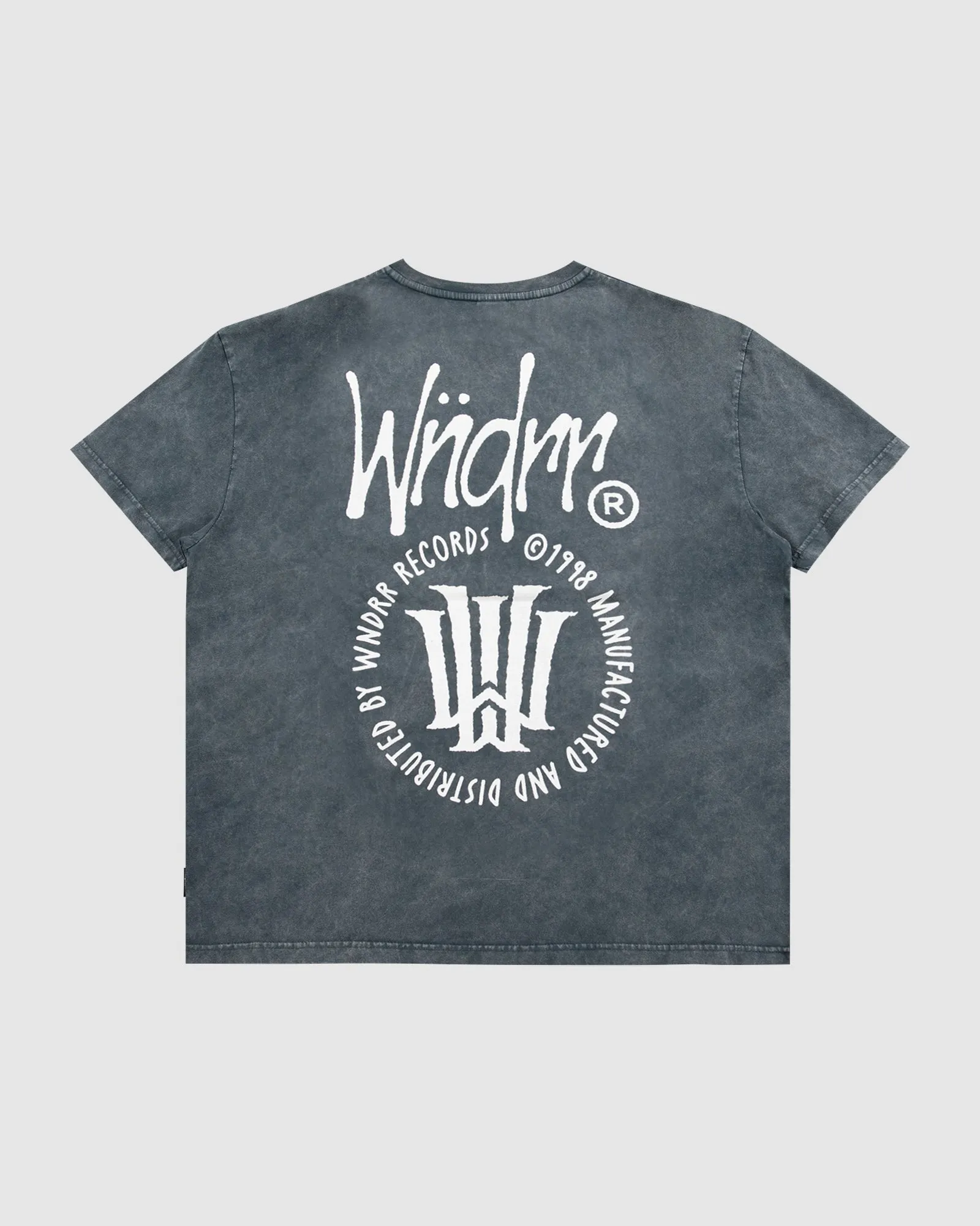 NOISE BOX FIT TEE - WASHED GREY sold by WNDRR