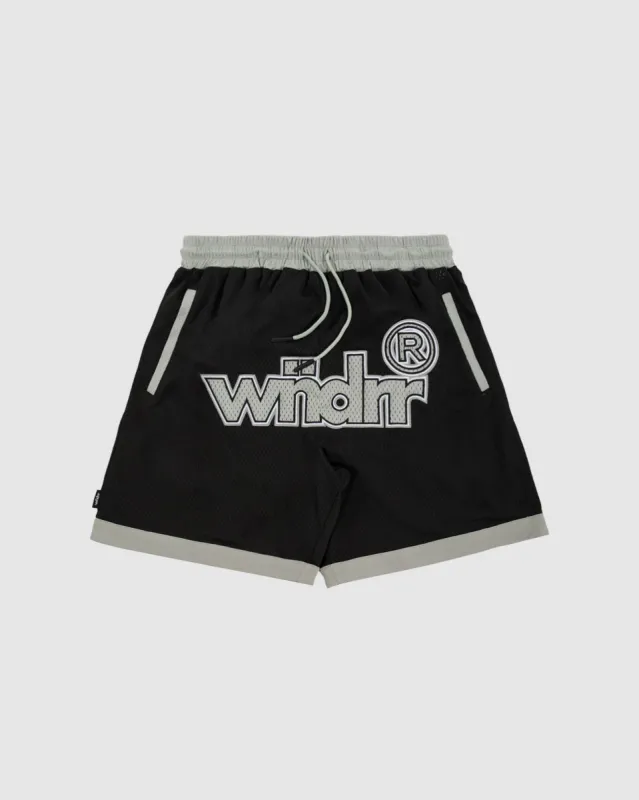 OFFCUT COURT SHORT - BLACK/GREY sold by WNDRR