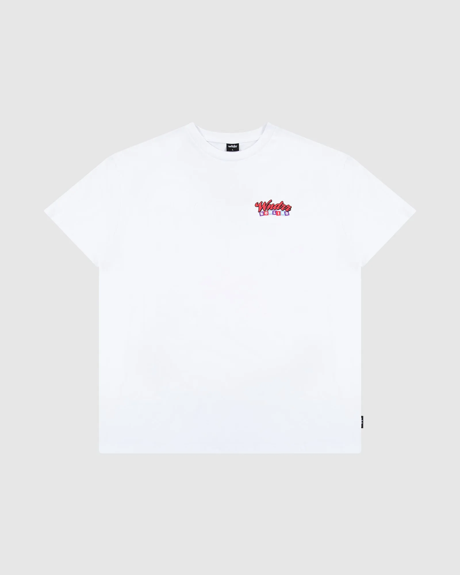 BOWLING BOX FIT TEE - WHITE sold by WNDRR product image thumbnail 3