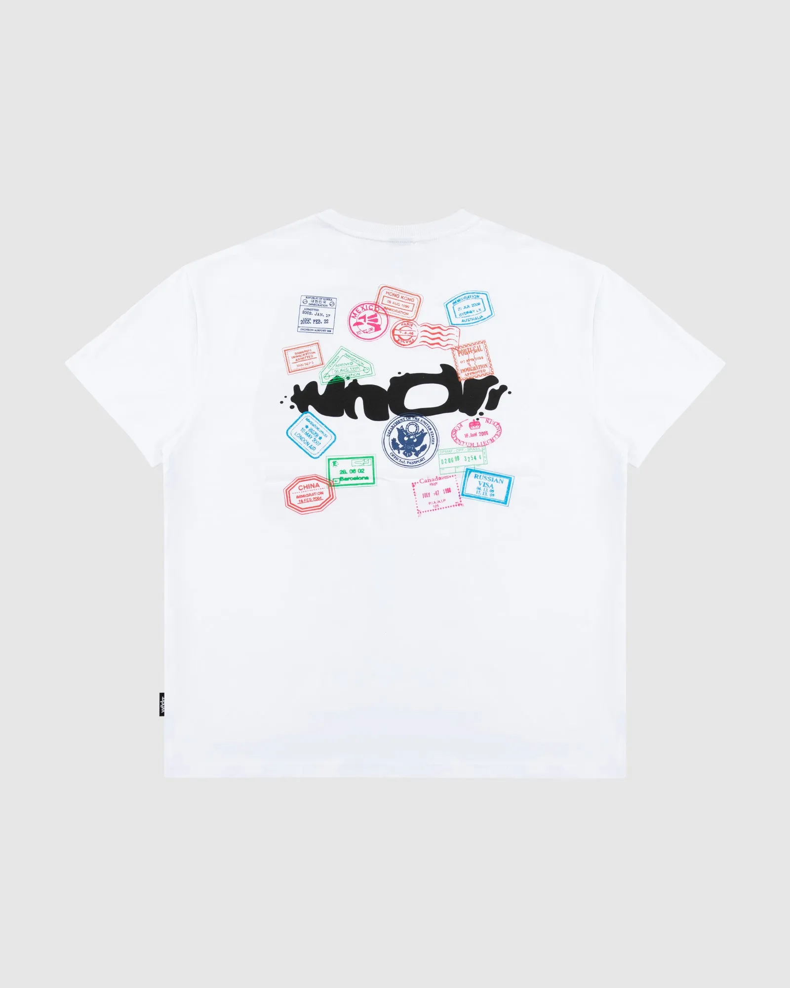 STAMP BOX FIT TEE - WHITE sold by WNDRR