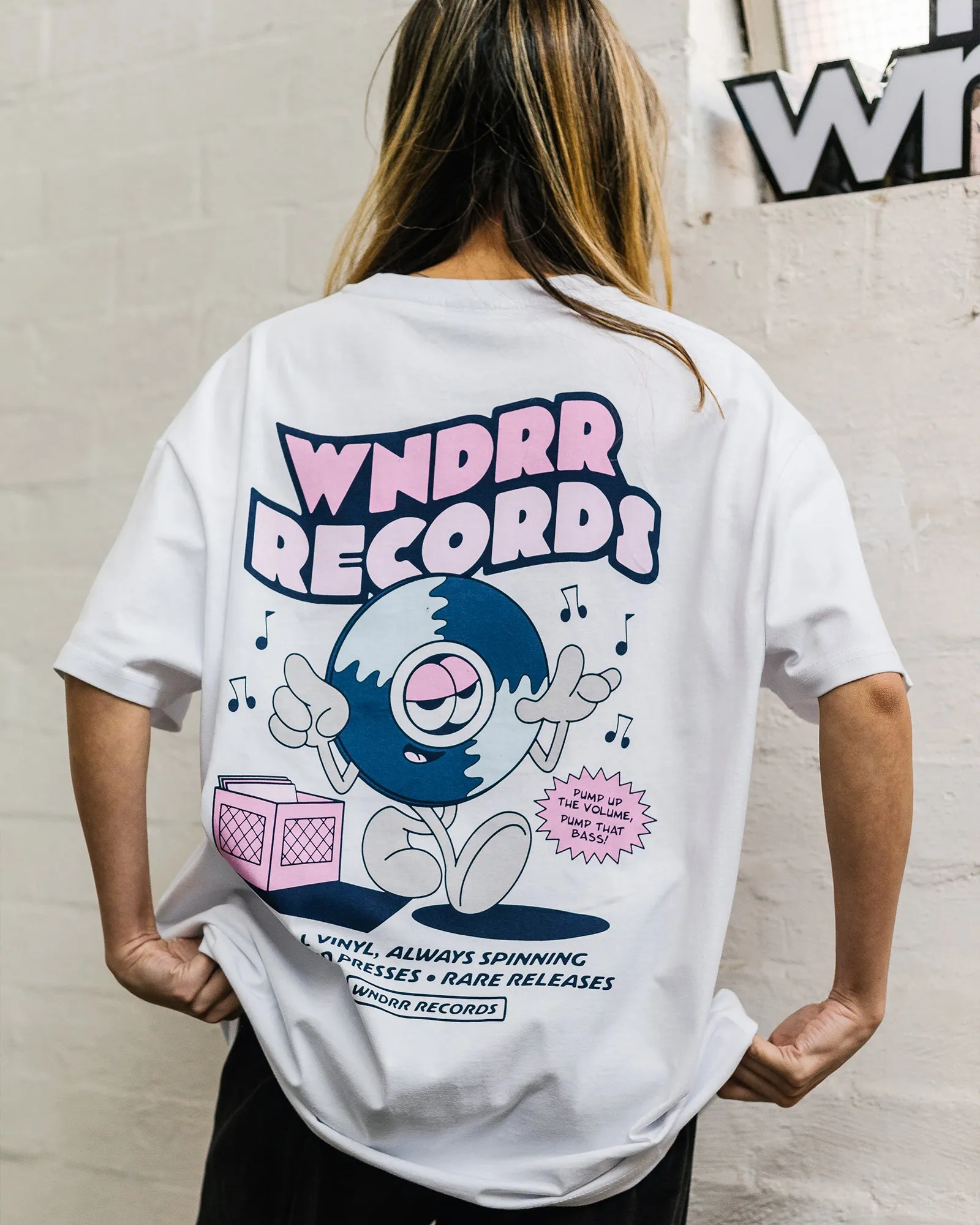 ALL VINYL BOX FIT TEE - WHITE sold by WNDRR product image thumbnail 2