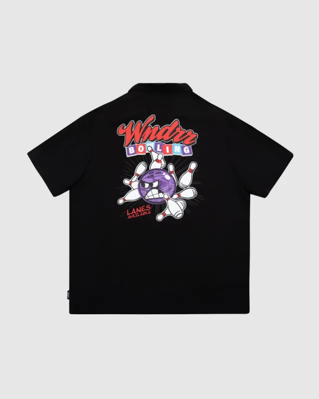BOWLING S/S SHIRT - BLACK sold by WNDRR