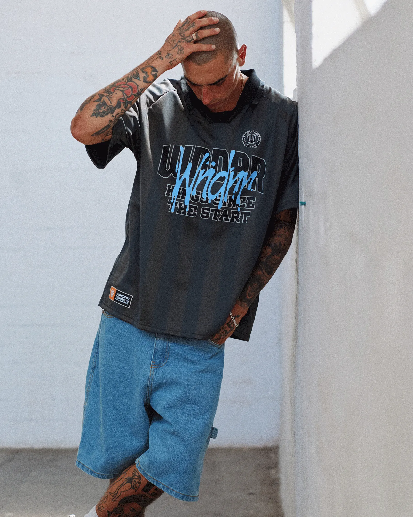 TOP TIER FOOTBALL JERSEY - GREY sold by WNDRR product image thumbnail 5