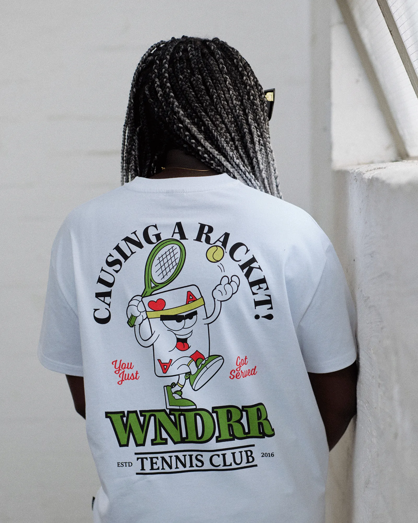 ACE BOX FIT TEE - WHITE sold by WNDRR product image thumbnail 2