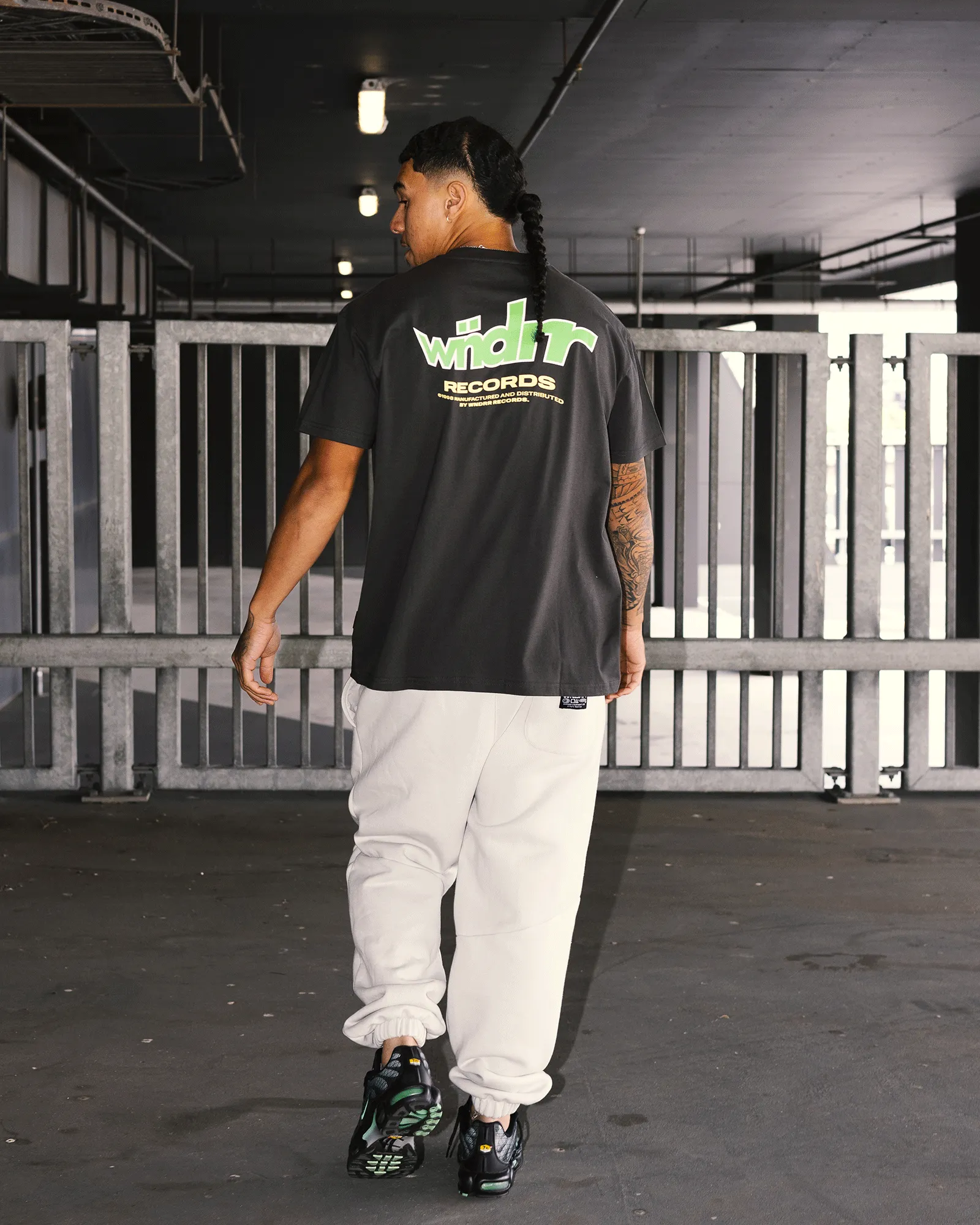WARPED BOX FIT TEE - FADED BLACK sold by WNDRR product image thumbnail 2