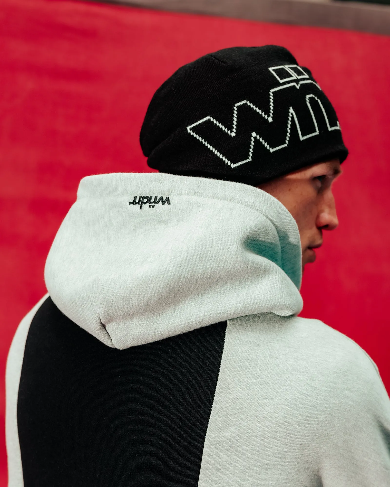 ACCENT SKULL BEANIE - BLACK sold by WNDRR product image thumbnail 2