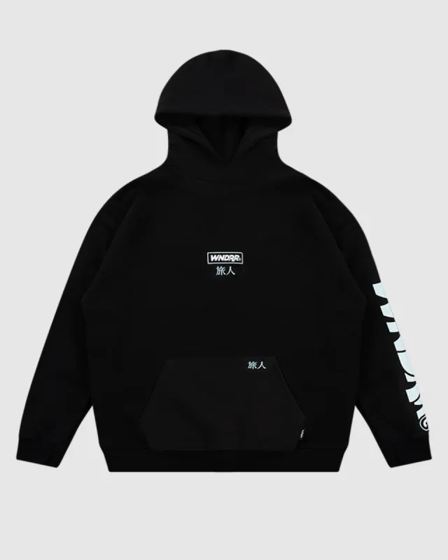 SHODO HOOD SWEAT - BLACK sold by WNDRR