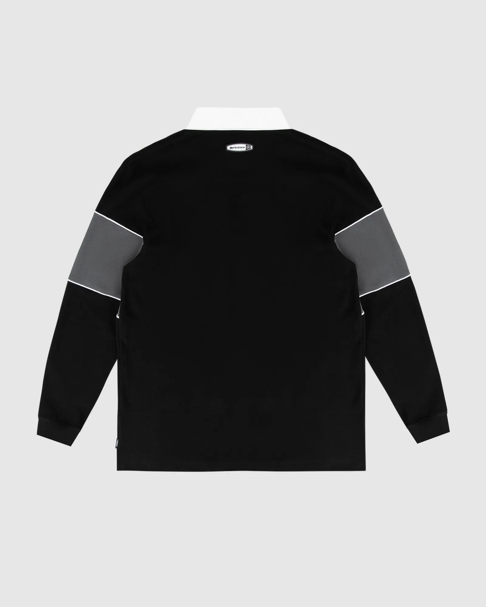 ROTHMAN PANEL RUGBY TOP - BLACK/GREY sold by WNDRR product image thumbnail 3