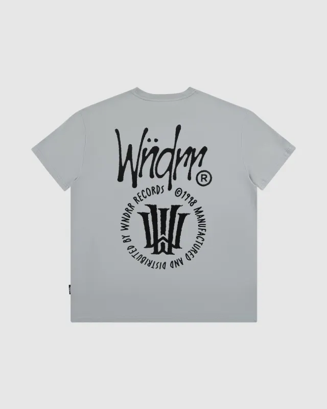 NOISE BOX FIT TEE - CEMENT GREY sold by WNDRR