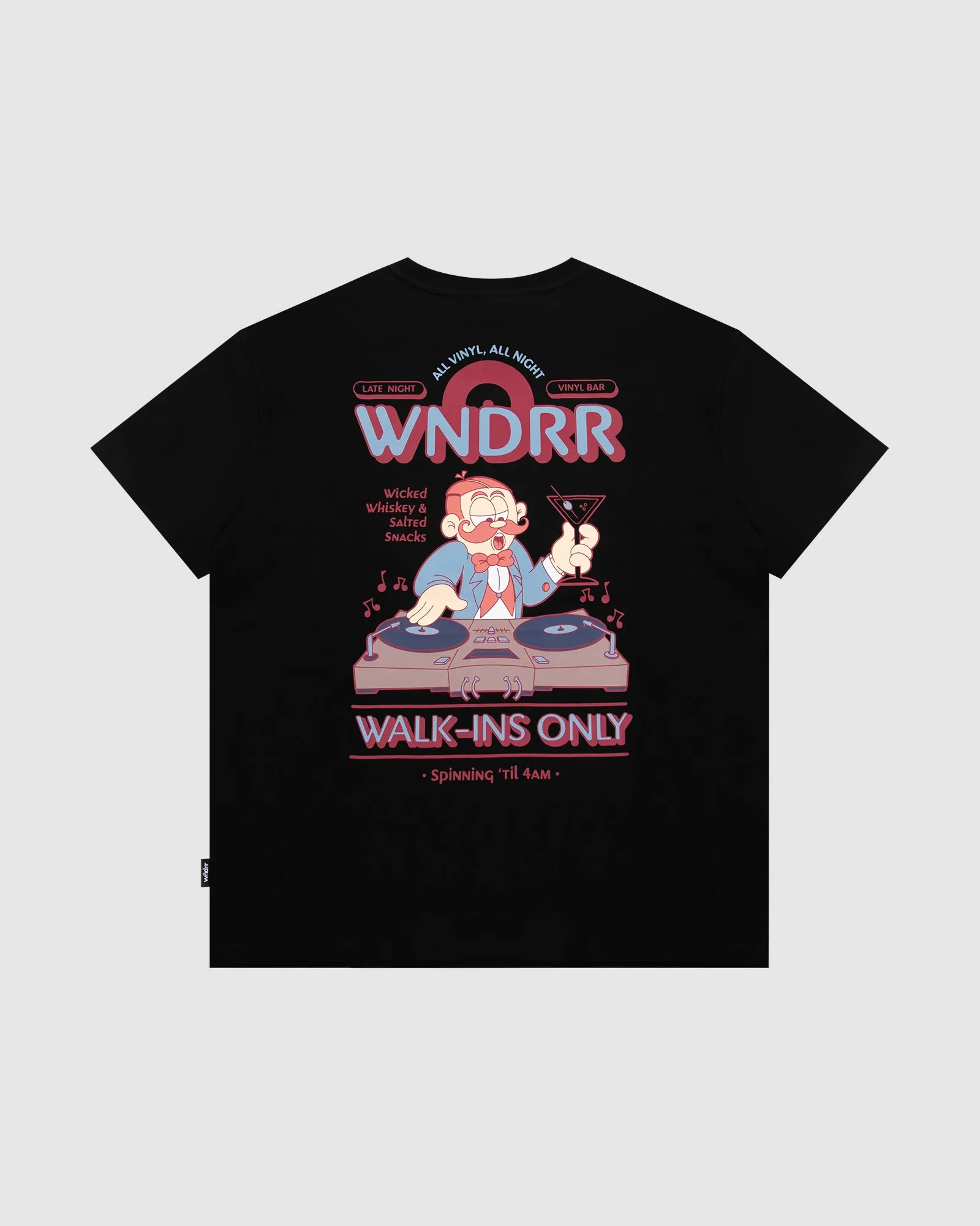 VINYL BAR BOX FIT TEE - BLACK sold by WNDRR