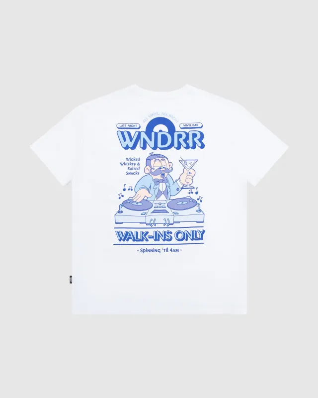 VINYL BAR BOX FIT TEE - WHITE sold by WNDRR