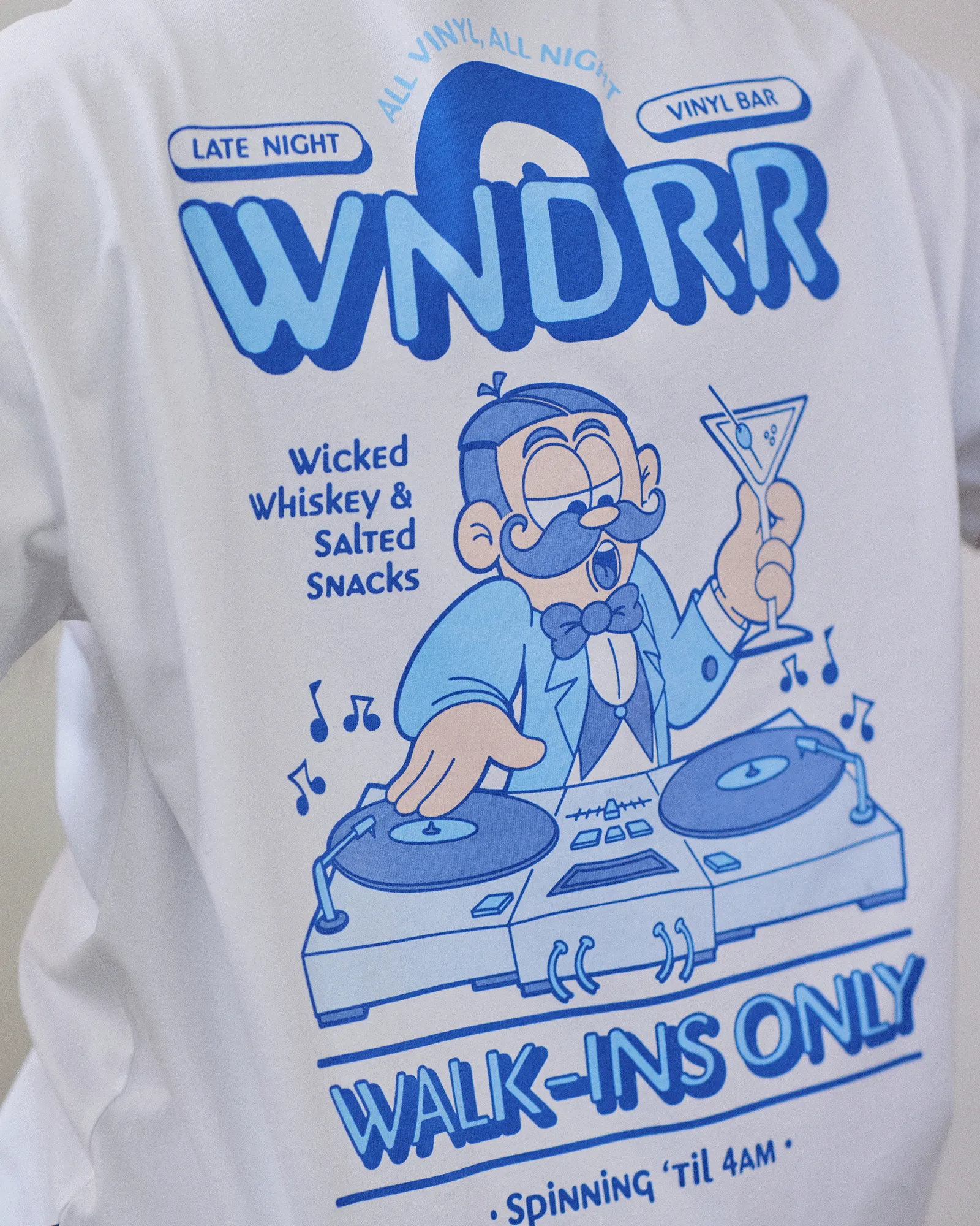 VINYL BAR BOX FIT TEE - WHITE sold by WNDRR product image thumbnail 5