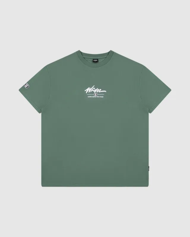 DETONE BOX FIT TEE - DARK GREEN sold by WNDRR