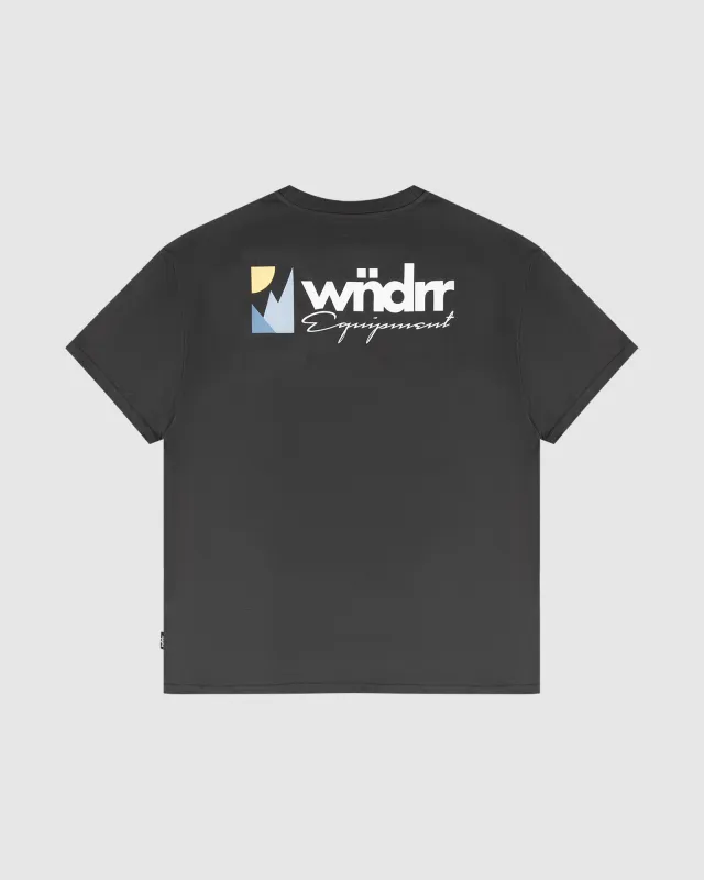 SCALE BOX FIT TEE - FADED BLACK sold by WNDRR