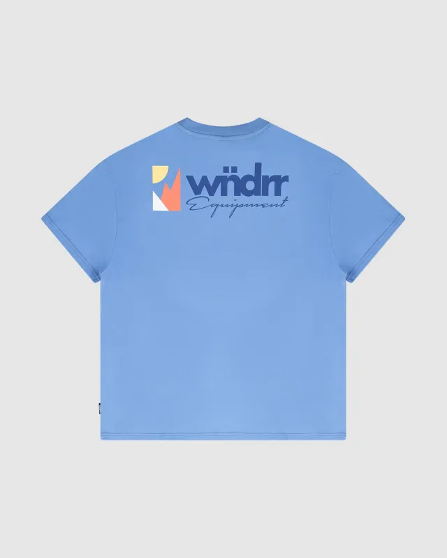 SCALE BOX FIT TEE - AIR BLUE sold by WNDRR