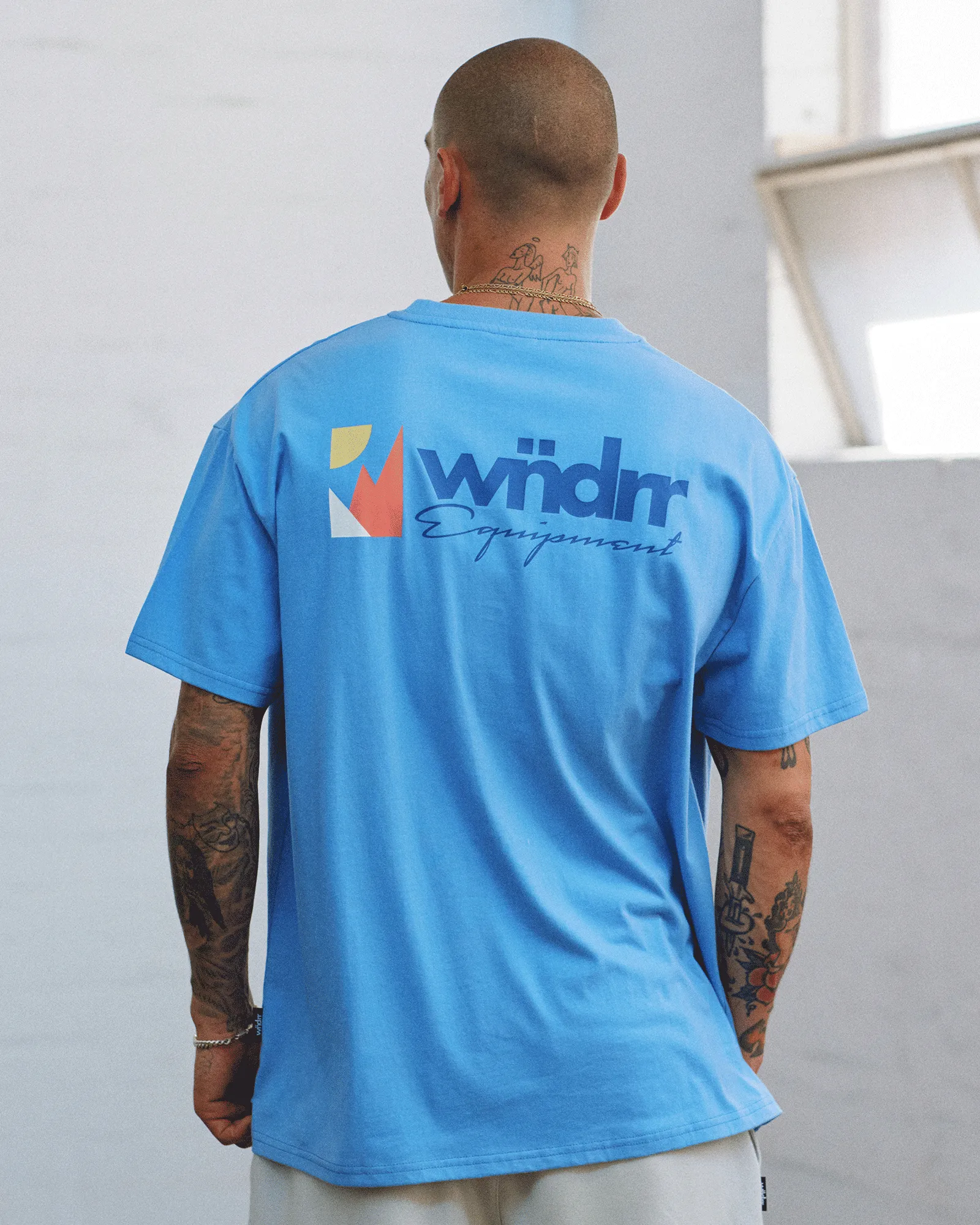 SCALE BOX FIT TEE - AIR BLUE sold by WNDRR product image thumbnail 5