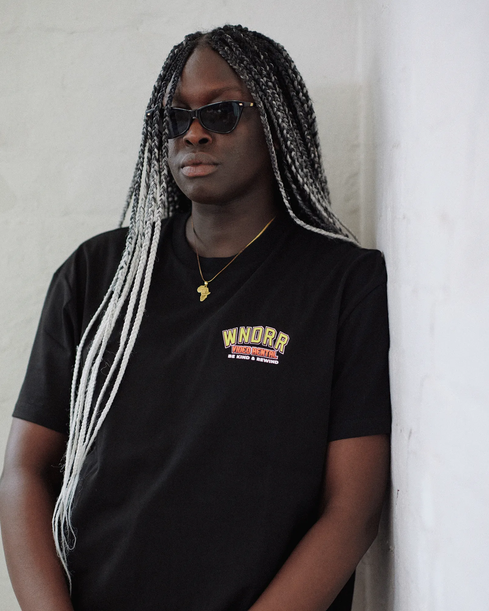 VIDEO RENTAL BOX FIT TEE - BLACK sold by WNDRR product image thumbnail 5