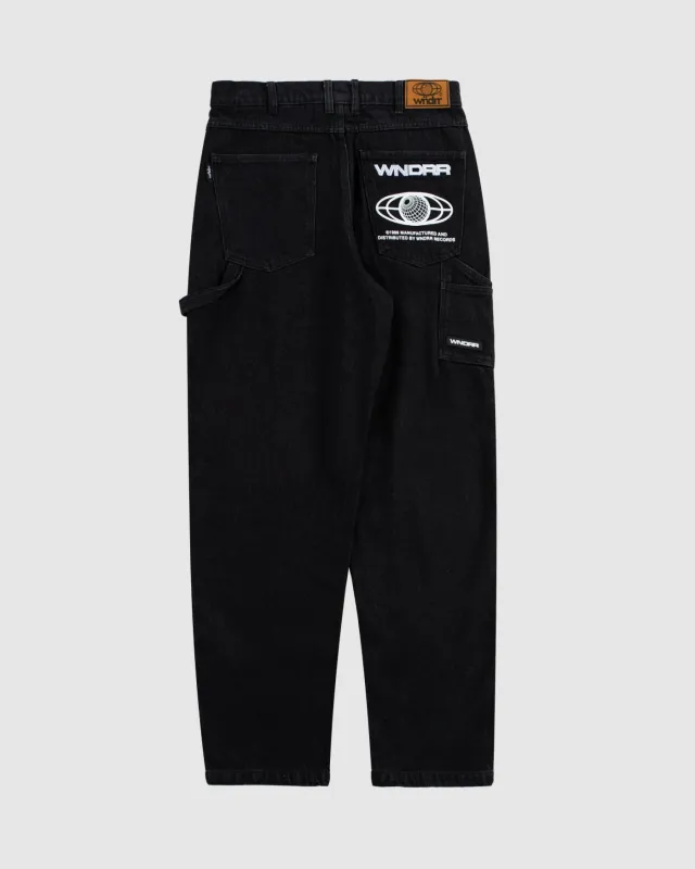 BOOSTER CARPENTER JEAN - WASHED BLACK sold by WNDRR