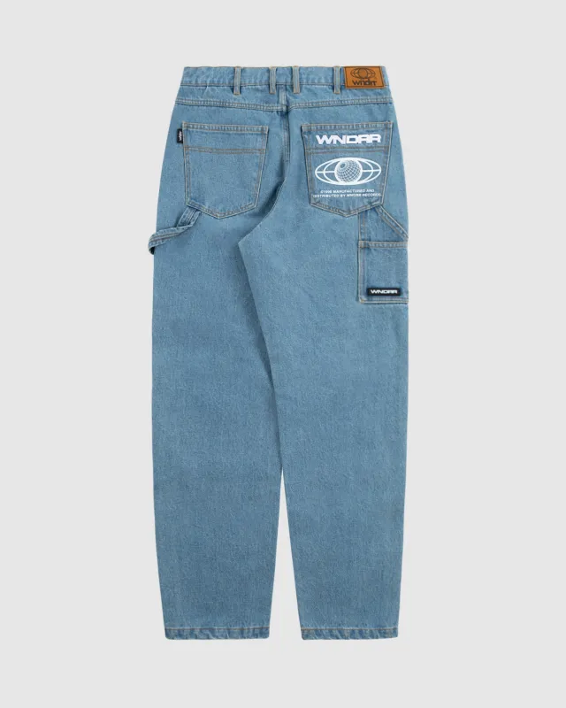 BOOSTER CARPENTER JEAN - WASHED BLUE sold by WNDRR