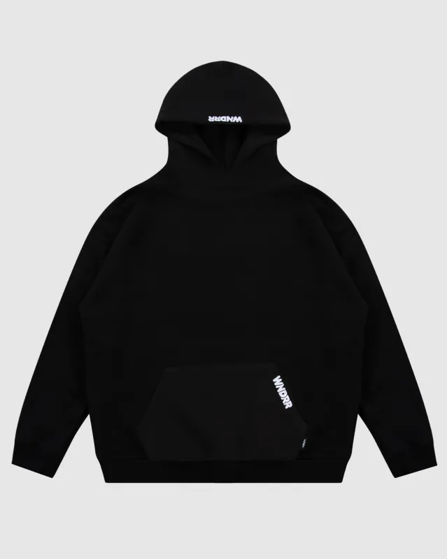 HALO HOOD SWEAT - BLACK sold by WNDRR