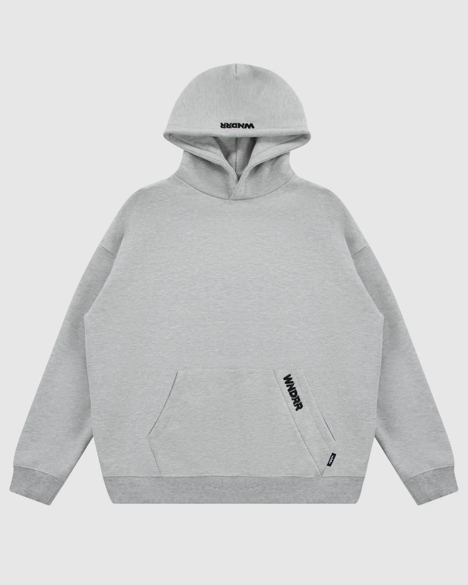 HALO HOOD SWEAT - GREY MARLE sold by WNDRR