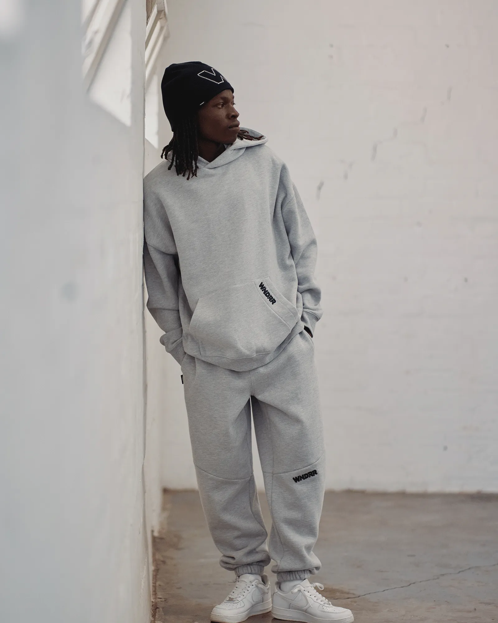 HALO HOOD SWEAT - GREY MARLE sold by WNDRR product image thumbnail 5