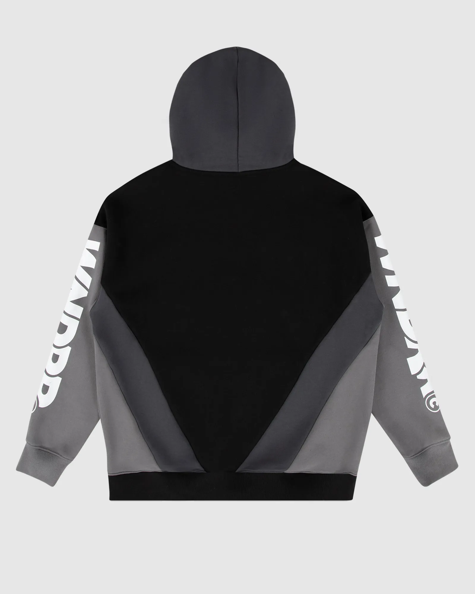 PRIVACY PANEL HOOD SWEAT - BLACK/GREY sold by WNDRR product image thumbnail 3