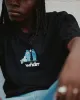 WASTE MANAGEMENT BOX FIT TEE - BLACK sold by WNDRR